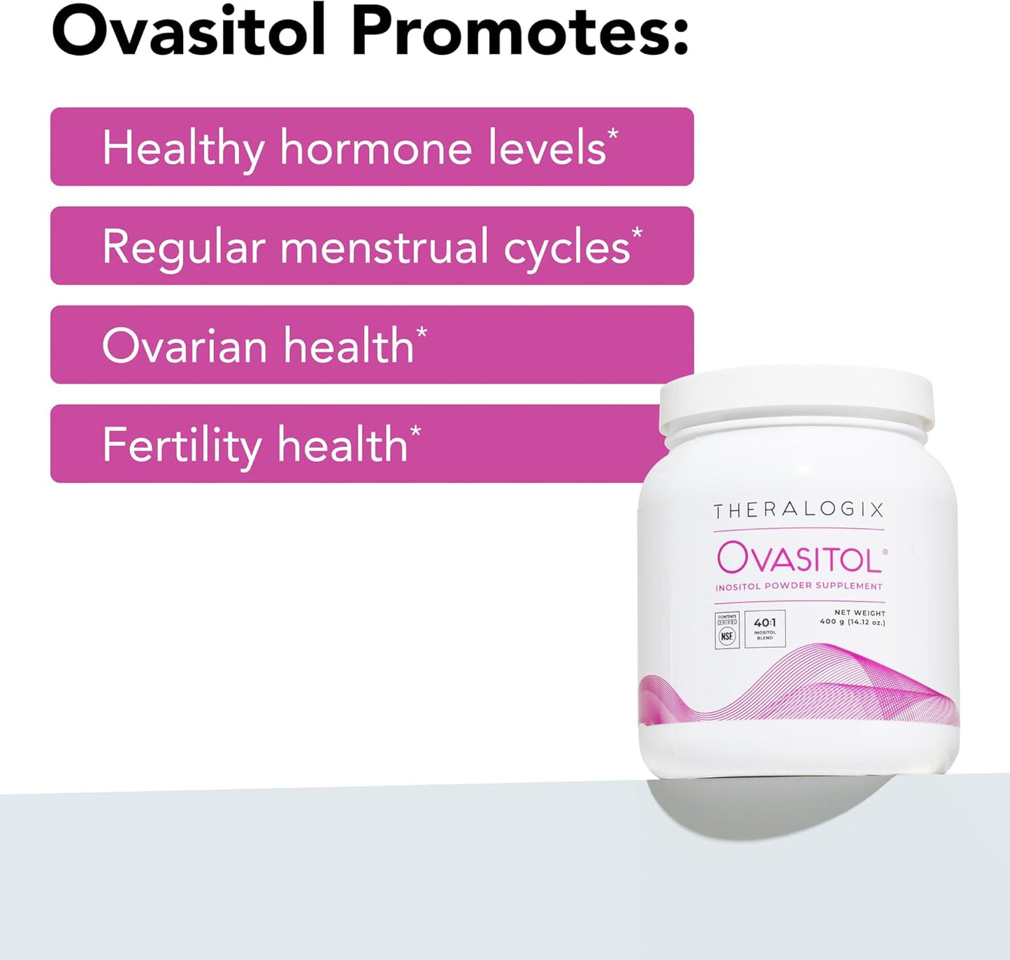 Ovasitol Inositol Powder Supplement 90-day supply